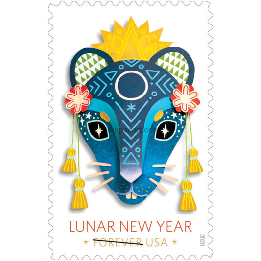2020 Lunar New Year with Year of the Rat Forever Postage Stamps 100pcs