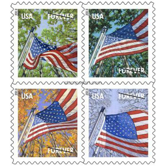 A Flag for All Seasons Stamp 2013 First-Class Forever Postage Stamps 100pcs
