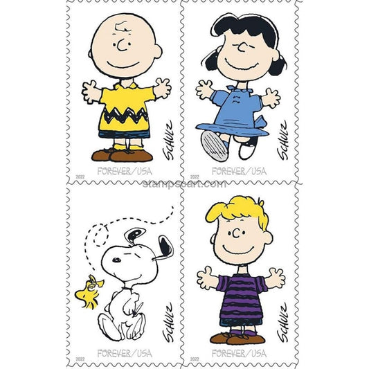 Charles M. Schulz Stamps 2022 First-Class Forever Postage Stamps 100pcs