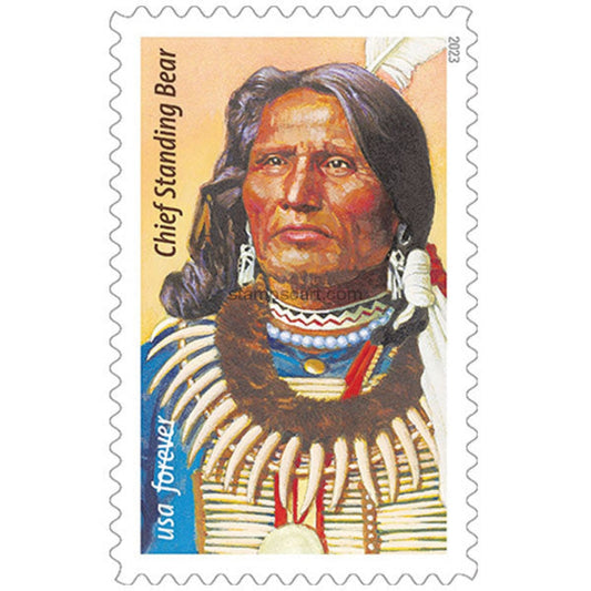 Chief Standing Bear Stamps 2023 Forever Postage Stamps 100 pcs