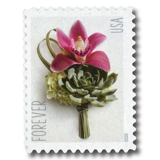 Contemporary Boutonniere (U.S. 2020) Forever Postage Stamps 100 pcs