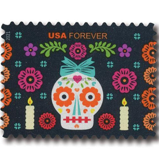 Day of The Dead (U.S. 2021) Forever Postage Stamps 100 pcs