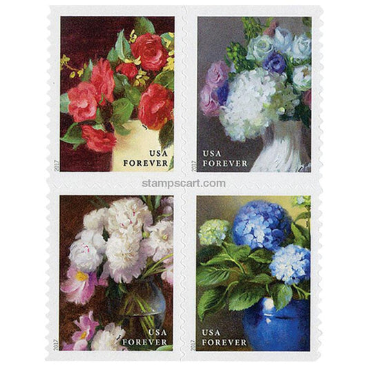 Flowers from the Garden (U.S. 2017) Forever Postage Stamps 100 pcs