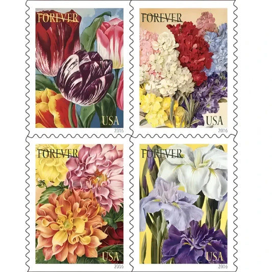 Botanical Art Stamps 2016 Forever Postage Stamps 100 pcs