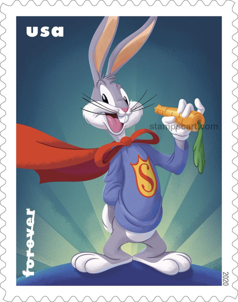 Celebrating Bugs Bunny’s 80th Birthday Forever Postage Stamps 100pcs