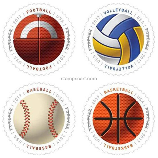 Have a Ball! (U.S.2017) First-Class Forever Postage Stamps 80pcs