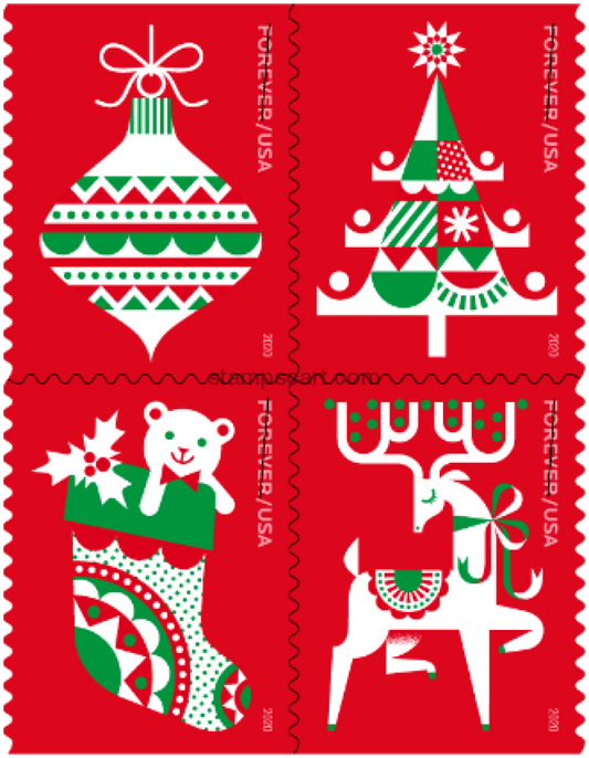 Holiday Delights Stamp 2020 Forever Postage Stamps 100pcs
