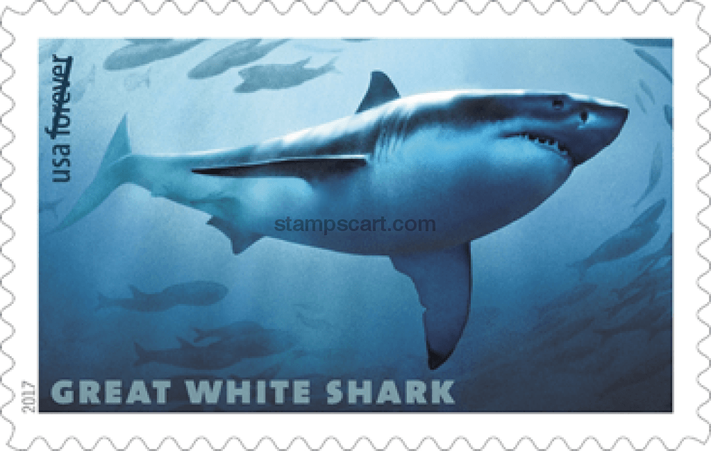 Sharks 2017 Forever Postage Stamps 100 pcs