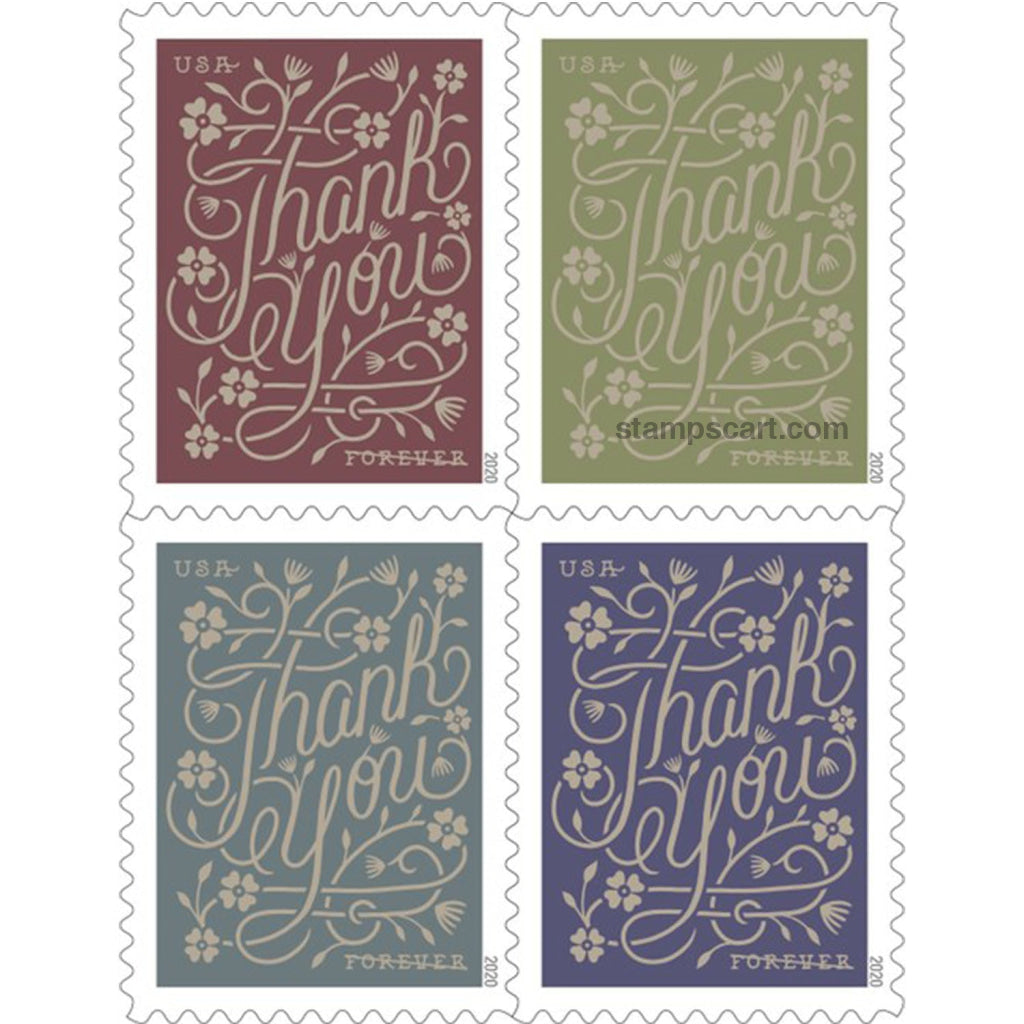 Thank You (U.S. 2020) Forever Postage Stamps 100 pcs