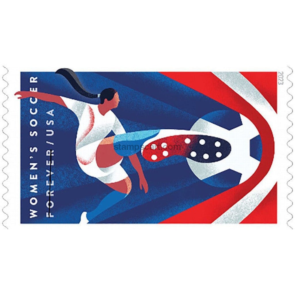 Women's Soccer Stamps 2023 First-Class Forever Postage Stamps 100pcs