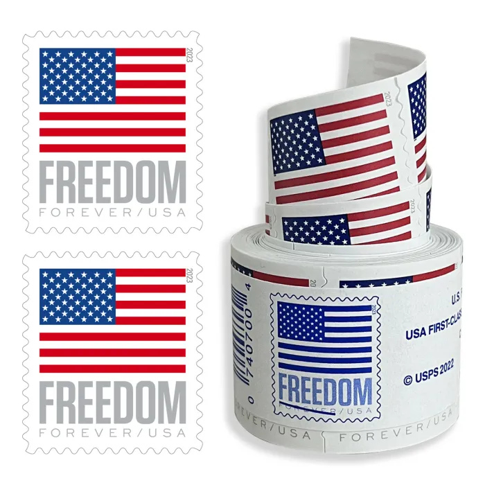 U.S. Flag 2023 Roll of Forever Postage Stamps 100 pcs